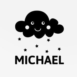 Geboortesticker Wolk
