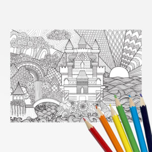 XL Kleurplaat - Kasteel