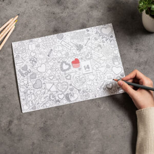 XL Kleurplaat Valentijn vb