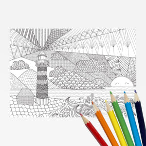 XL Kleurplaat - Vuurtoren