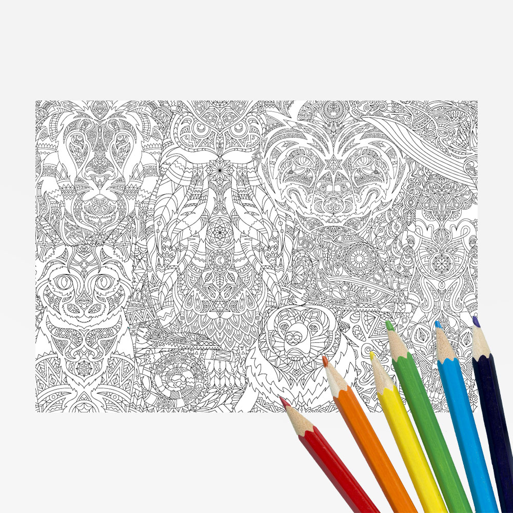 XL-kleurplaat-Dieren XL kleurplaat Dieren